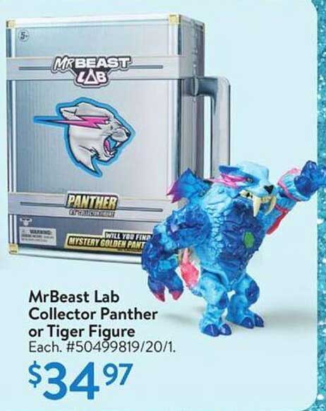 MrBeast Lab Collector Panther or Tiger Figure