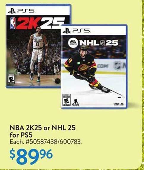 NBA 2K25 or NHL 25 for PS5