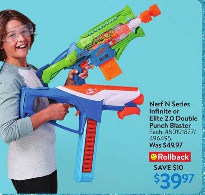 Nerf N Series Infinite or Elite 2.0 Double Punch Blaster