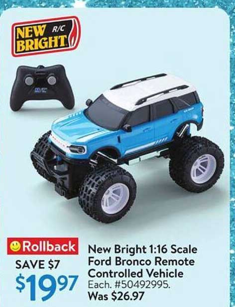 New Bright 1:16 Scale Ford Bronco Remote Controlled Vehicle