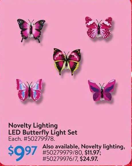 Novelty Lighting LED Butterfly Light Set