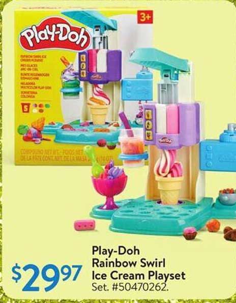 Play-Doh Rainbow Swirl Ice Cream Playset