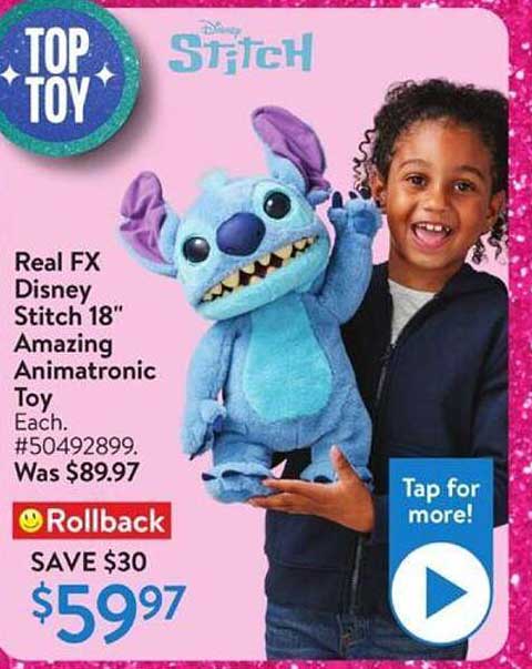 Real FX Disney Stitch 18" Amazing Animatronic Toy