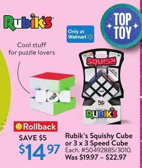 Rubik's Squishy Cube or 3 x 3 Speed Cube