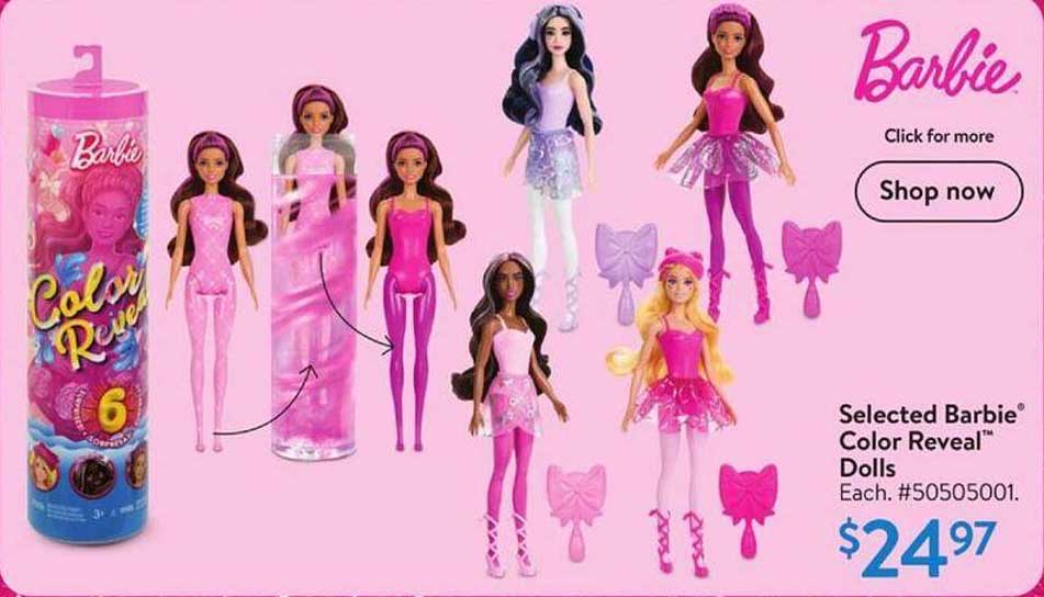 Selected Barbie® Color Reveal™ Dolls