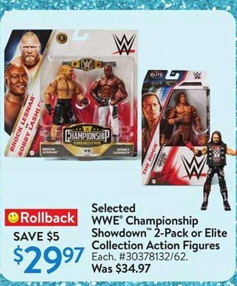 Selected WWE® Championship Showdown™ 2-Pack or Elite Collection Action Figures