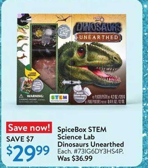 SpiceBox STEM Science Lab Dinosaurs Unearthed