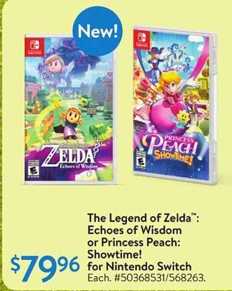 The Legend of Zelda™: Echoes of Wisdom or Princess Peach: Showtime! for Nintendo Switch