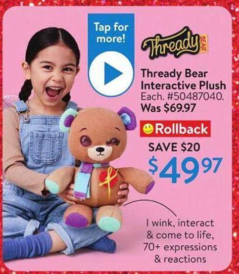 Thready Bear Interactive Plush