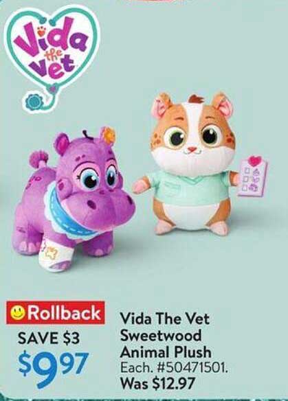 Vida The Vet Sweetwood Animal Plush