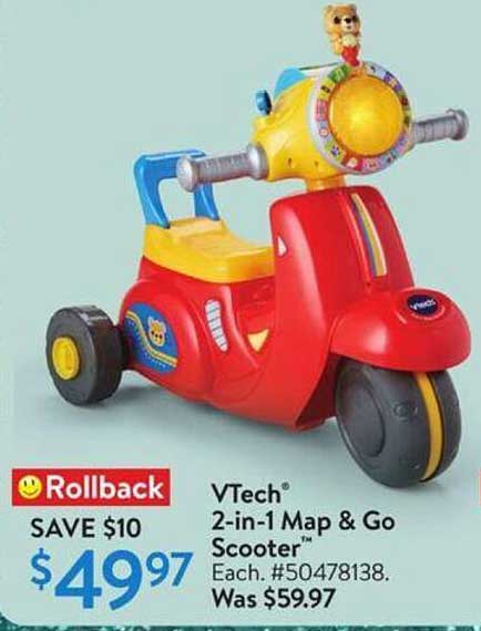 VTech® 2-in-1 Map & Go Scooter™