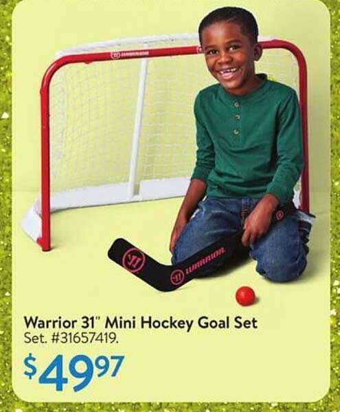 Warrior 31" Mini Hockey Goal Set