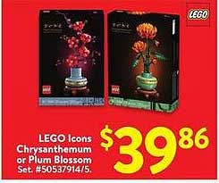 LEGO Icons Chrysanthemum or Plum Blossom Set #50537914/5