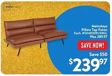 Mainstays Pillow Top Futon