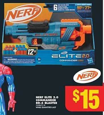 NERF ELITE 2.0 COMMANDER RD-6 BLASTER