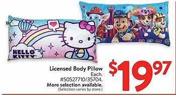 Licensed Body Pillow