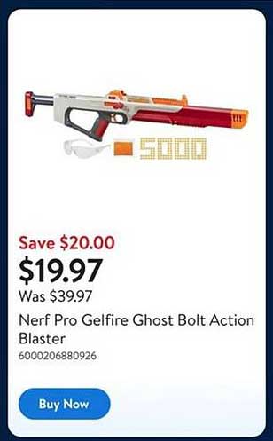 Nerf Pro Gelfire Ghost Bolt Action Blaster