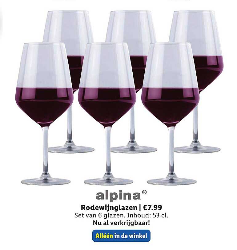 alpinа® Rodewijnglazen