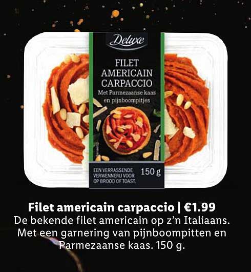 Filet americain carpaccio