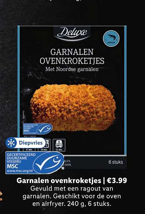 Garnalen ovenkroketjes