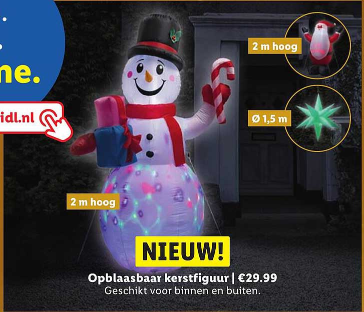 Opblaasbaar kerstfiguur