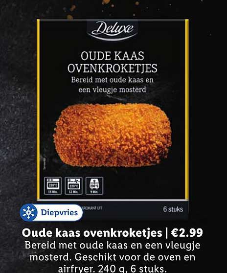 Oude kaas ovenkroketjes