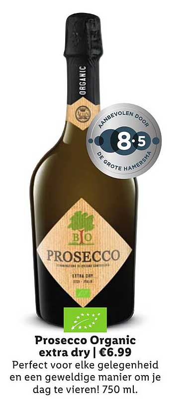 Prosecco Organic extra dry