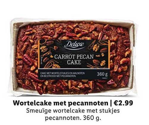 Wortelcake met pecannoten