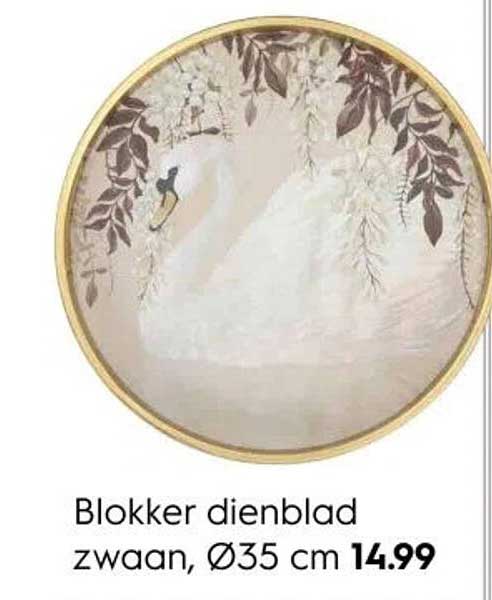 Blokker dienblad zwaan