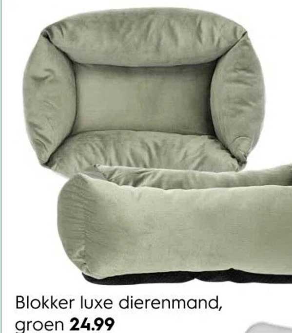 Blokker luxe dierenmand, groen