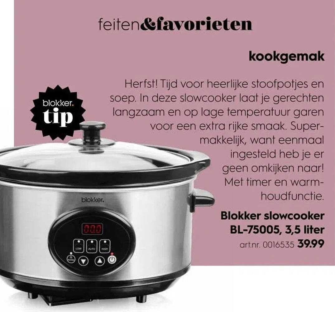 Blokker slowcooker BL-75005