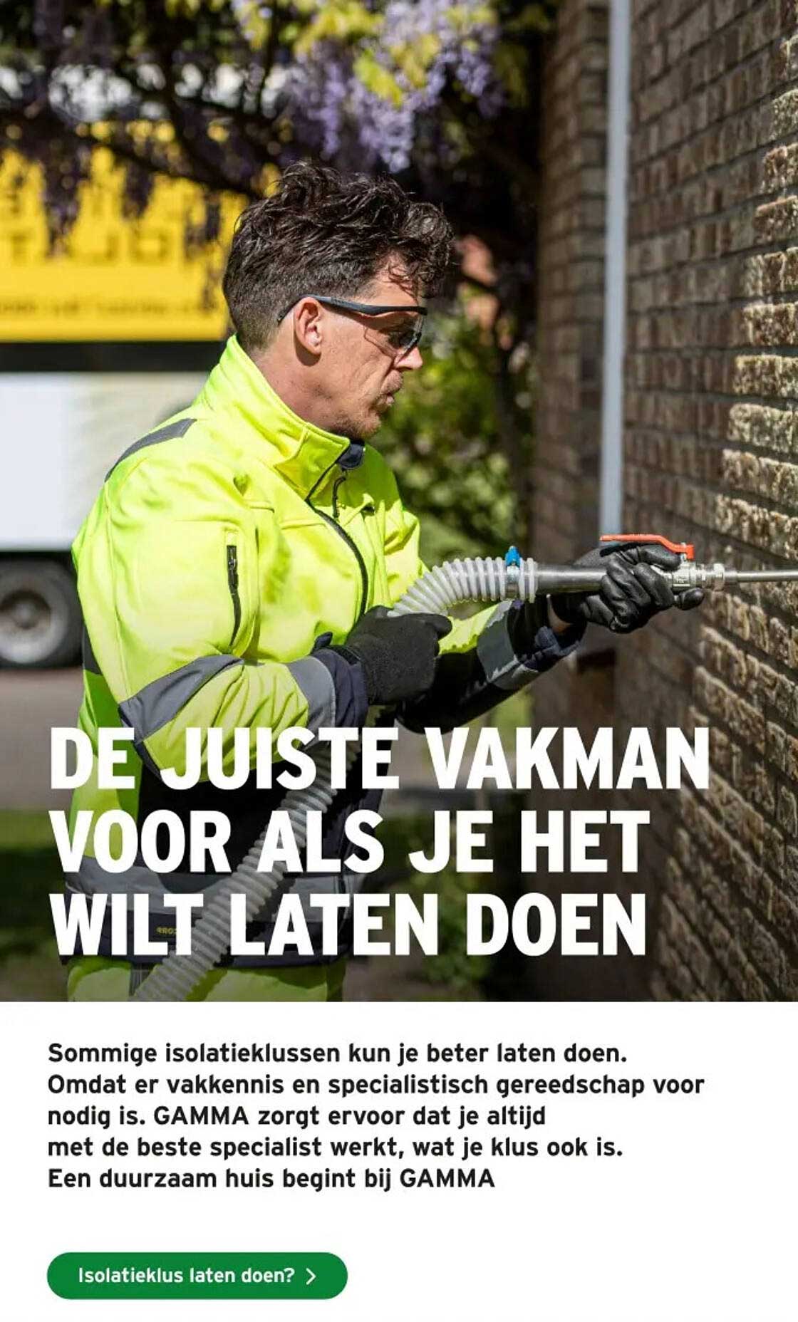 DE JUISTE VAKMAN VOOR ALS JE HET WILT LATEN DOEN