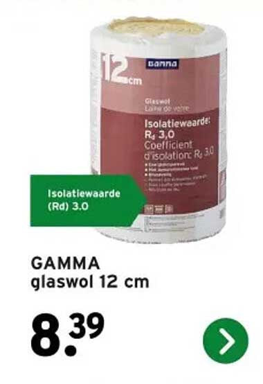 GAMMA glaswol 12 cm