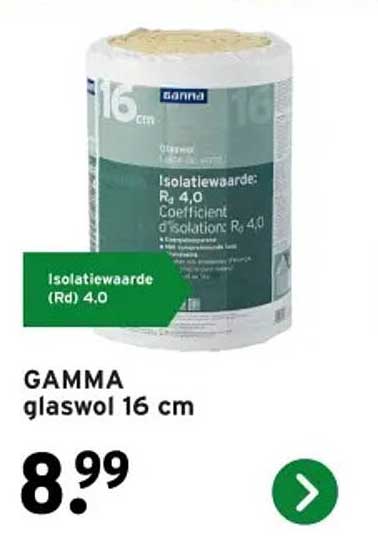 GAMMA glaswol 16 cm