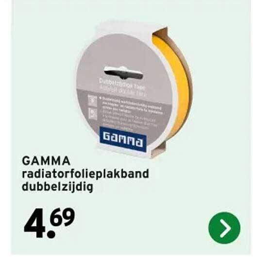 GAMMA radiatorfolieplakband dubbelzijdig