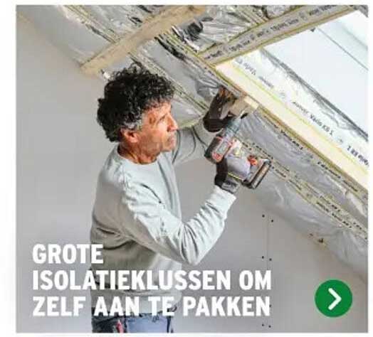 GROTE ISOLATIEKLUSSEN OM ZELF AAN TE PAKKEN