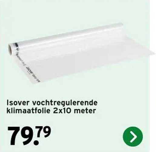 Isover vochttregulerende klimaatfolie 2x10 meter