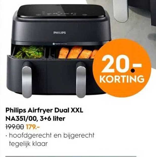 Philips Airfryer Dual XXL NA351/00