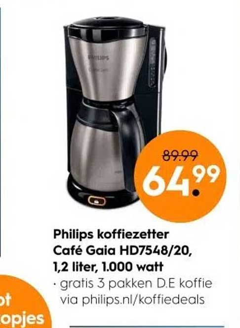 Philips koffiezetter Café Gaia HD7548/20