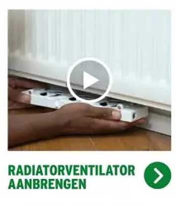 RADIATORVENTILATOR AANBRENGEN