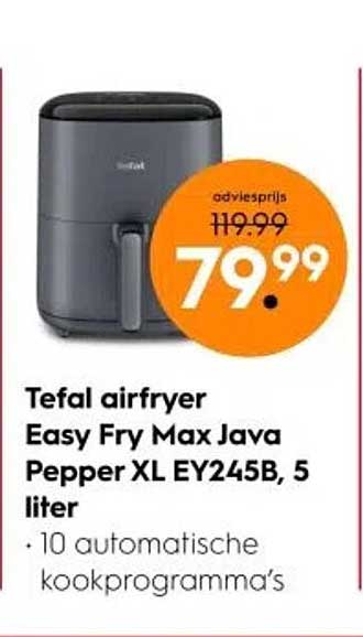 Tefal airfryer Easy Fry Max Java Pepper XL EY245B