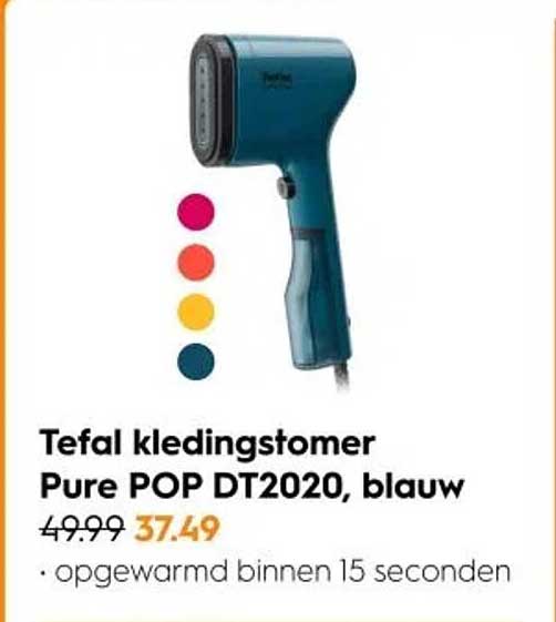 Tefal kledingstomer Pure POP DT2020, blauw