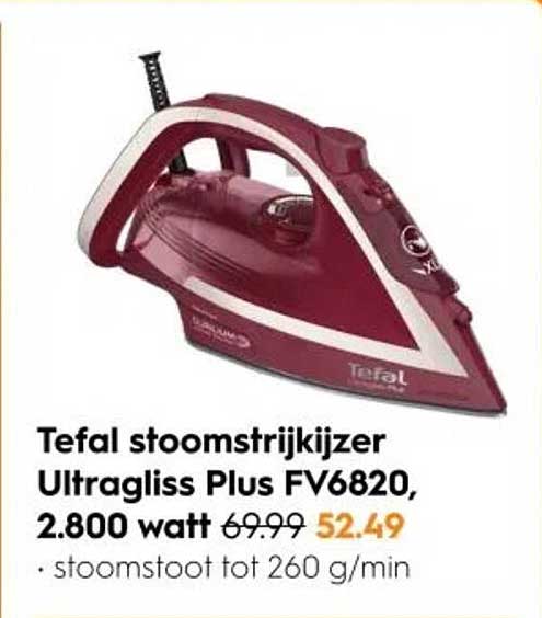 Tefal stoomstrijkijzer Ultragliss Plus FV6820