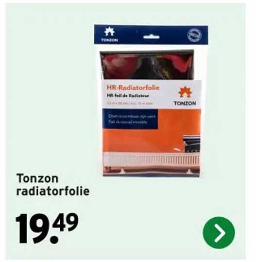 Tonzon radiatorfolie