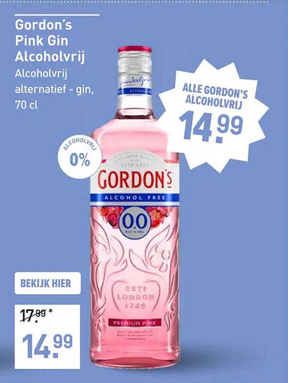 Gordon’s Pink Gin Alcoholvrij