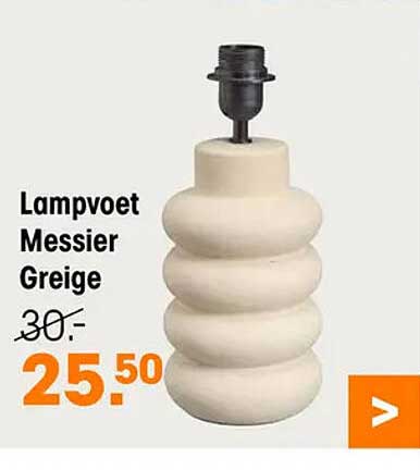 Lampvoet Messier Greige