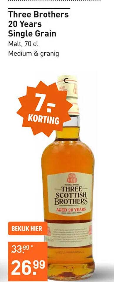 Three Brothers 20 Years Single Grain