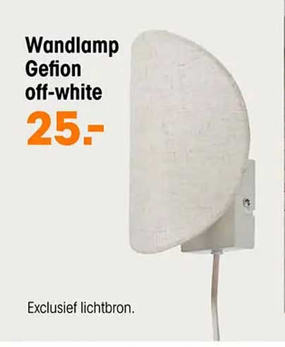 Wandlamp Gefion off-white