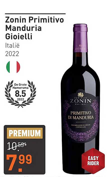 Zonin Primitivo Manduria Gioielli