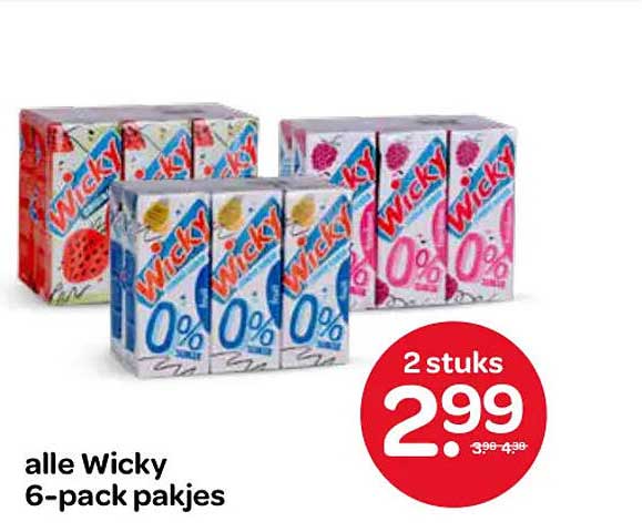 alle Wicky 6-pack pakjes